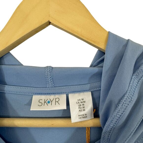 Skyr NWT Medium Dress Sky Blue Hooded UPF 50 Sun Protection Swim Cover Up - Picture 3 of 12